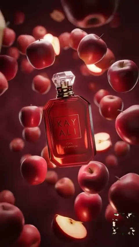 Fragrance in motion — frame from the Kairu Global ad concept